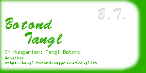 botond tangl business card